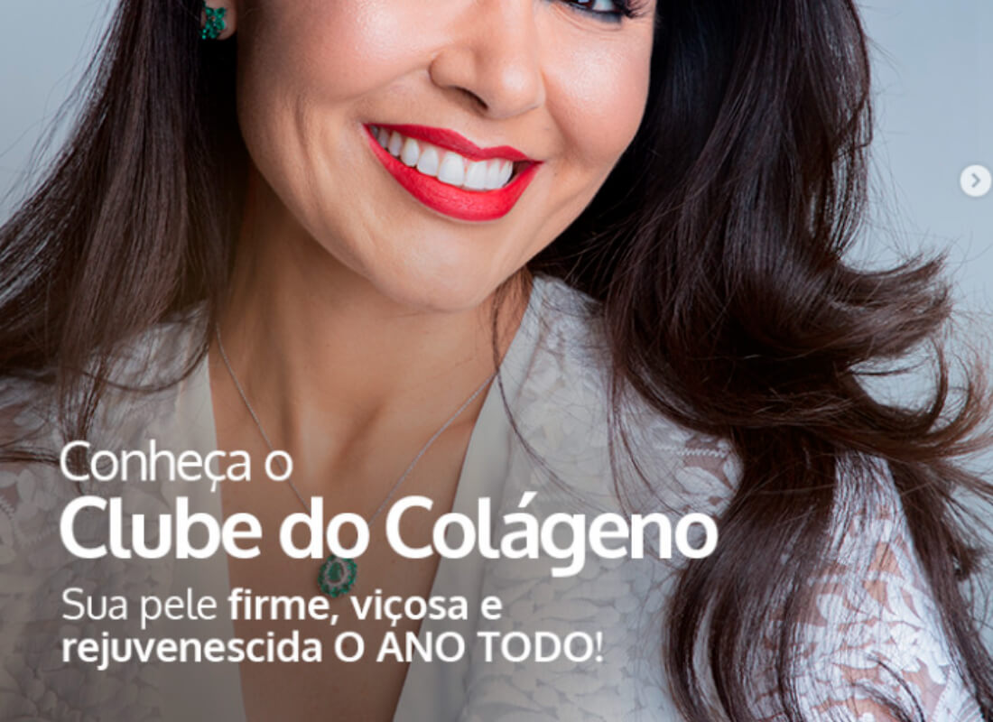 Conheça o Clube do Colágeno: Sua pele firme, viçosa e rejuvenescida O ANO TODO!
