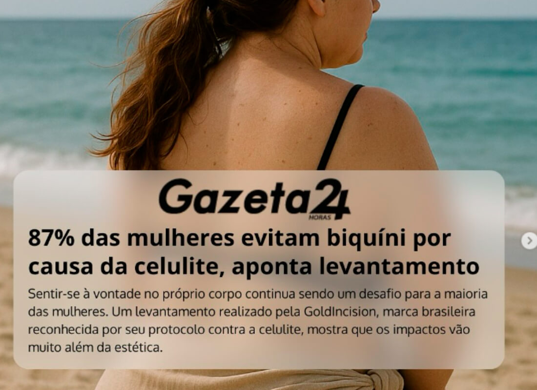 87% das mulheres evitam biquíni por causa da celulite, aponta levantamento